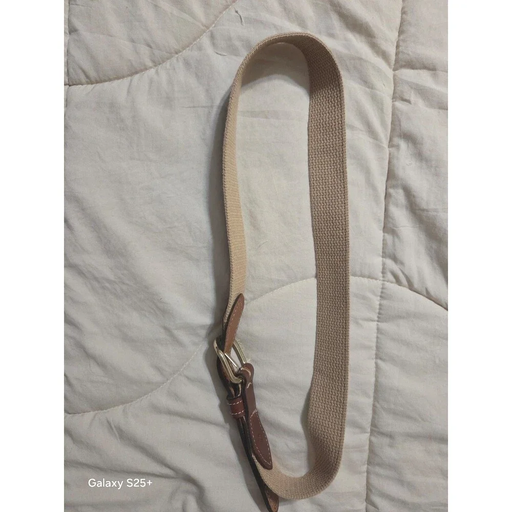 Coastal Accessories (Palmetto Moon) leather/canvas belt size 32